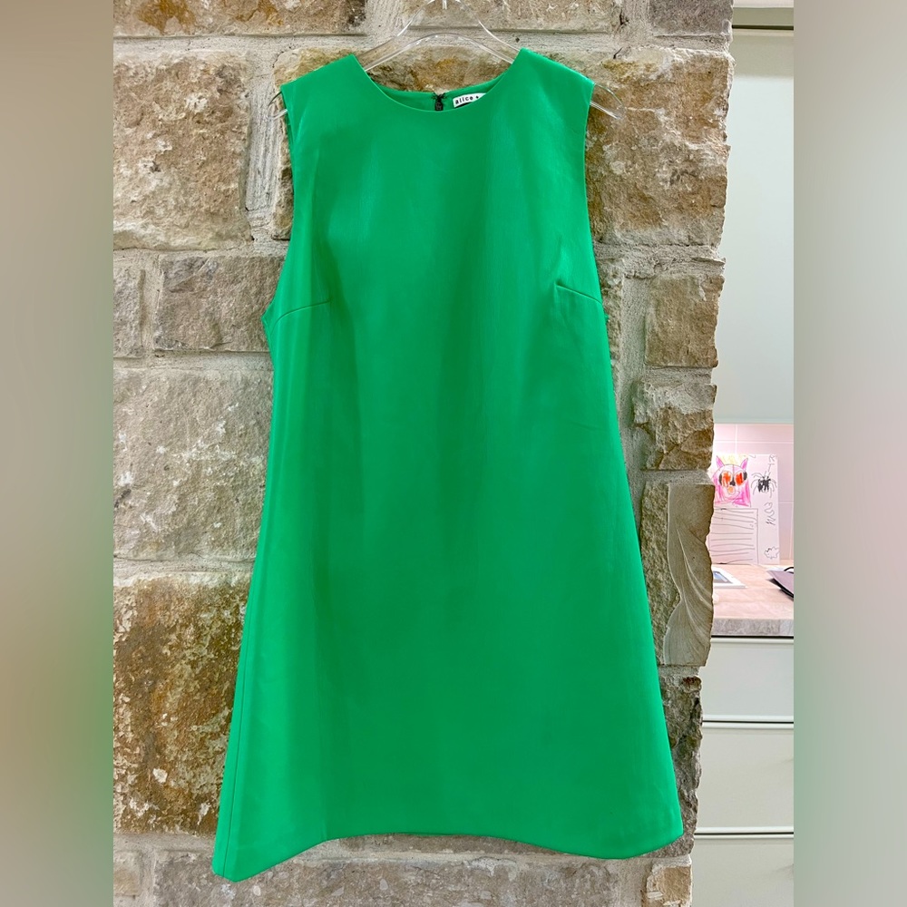 Alice & Olivia vegan leather dress